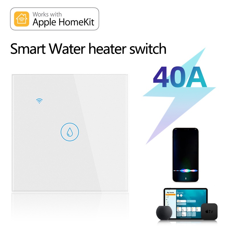 【臺灣現貨】Homekit 40A大功率熱水器燈空調開關定時語音遠程控制Alexa