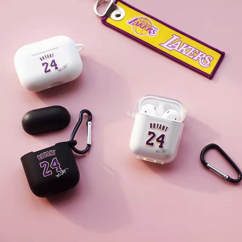 24號科比球衣 airpods1/2 耳機套 NBA Lakers Airpods Pro保護套