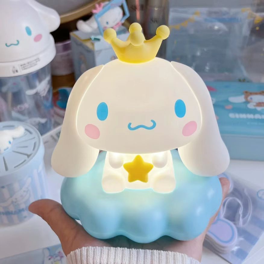 MINISO 三麗鷗名創優品 LED 小夜燈 Kuromi Cinnamoroll 可充電 3 級燈觸摸開關睡眠燈