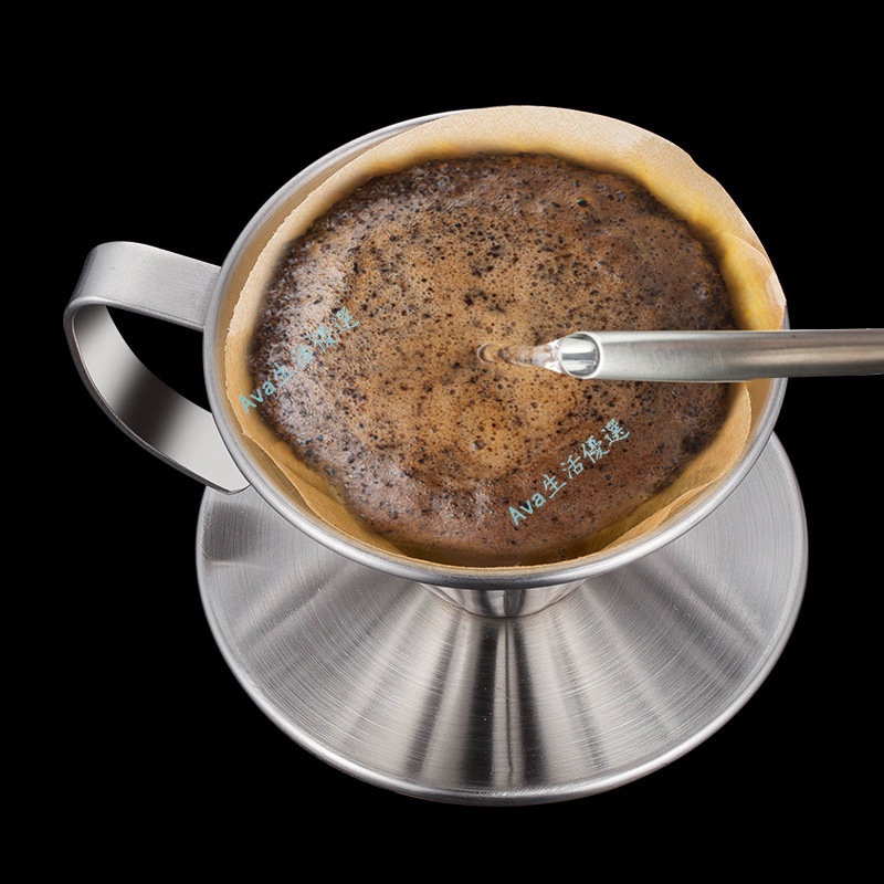 精選 304不銹鋼咖啡過濾器 手沖咖啡篩網 雙層過濾杯 家用多功能咖啡器具