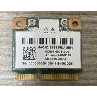 Atheros 二手良品 AR5B125 802.11b/g/n 無線網絡卡 筆電 mini PCI-E 短卡