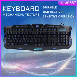 Keyboard And Mouse 3 Color Gaming Backlit Keyboard Cool Ligh
