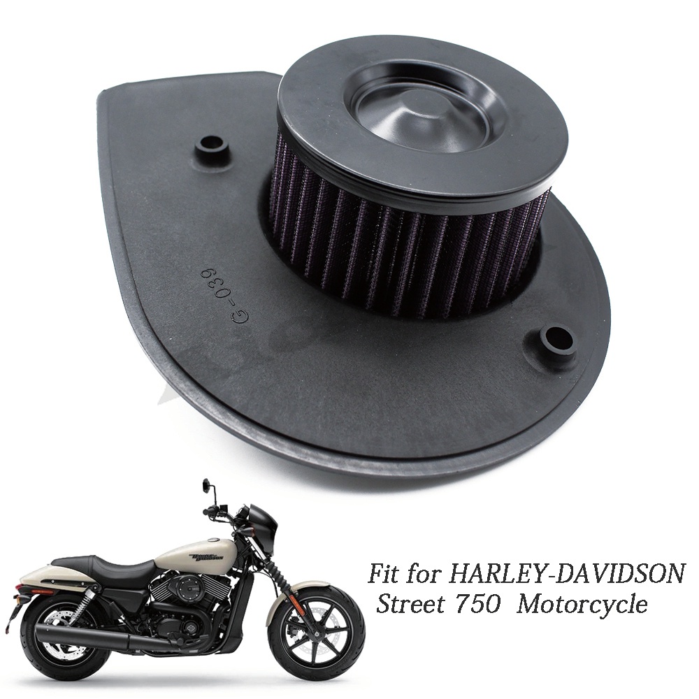 摩托車進氣濾清器 機車空濾 空氣過濾器 適用於哈雷戴維森 HARLEY-DAVIDSON Street 750