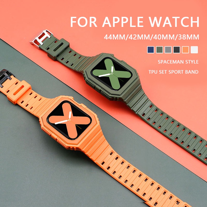 透明錶帶運動錶帶手鍊兼容 Apple Watch 8 7 41mm 45mm Series 8 7 6 SE 5 4 4