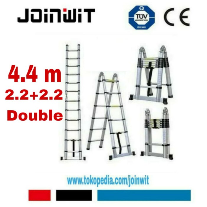 雙伸縮梯2.2+2.2 4.4M伸縮4.4M