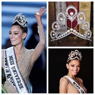 白珍珠水鑽 Miss Universe Mikimoto crown 複製品髮飾