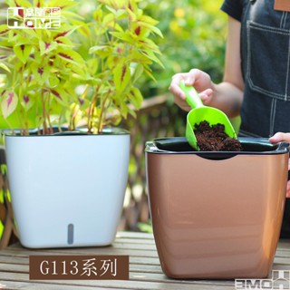 [品屋現貨] 花器 花盆 控根盆 大花盆 盆栽容器 自吸水花盆 盆器 pp高品質花盆 北歐風 懶人花盆 經典方形儲水花盆