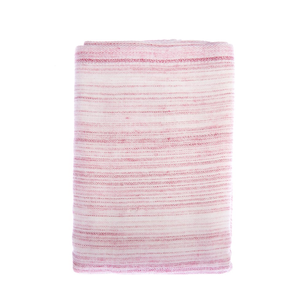 【HOLA】和風竹纖維紗布彩虹毛巾(粉) 32x75cm