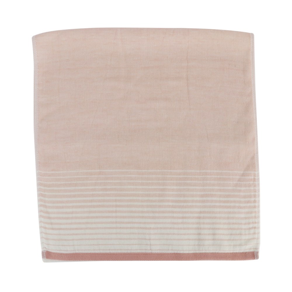 【HOLA】和風無撚紗布漸層浴巾 粉 60x137cm