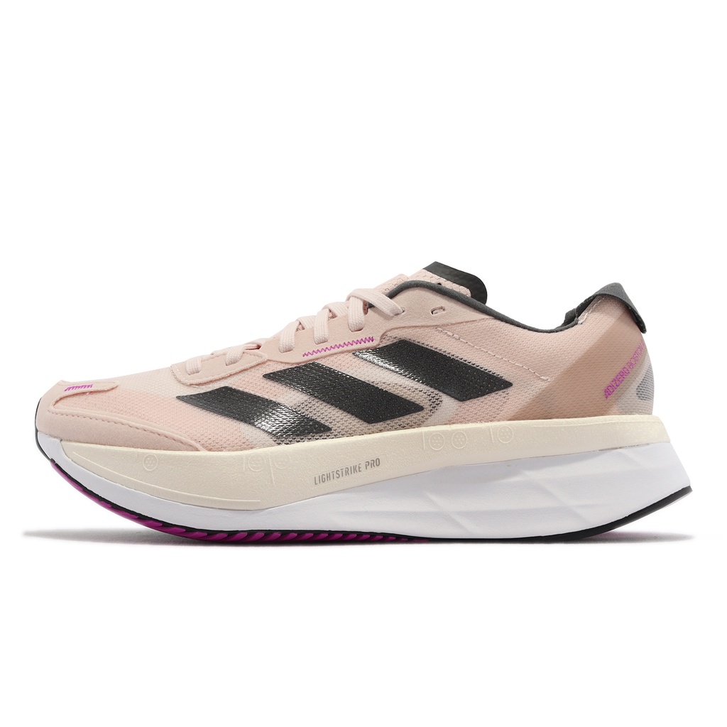 adidas 慢跑鞋 Adizero Boston 11 W 粉橘 愛迪達 厚底 女鞋 【ACS】 GV9076