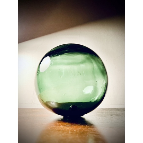 【梅根甜甜歐洲古物】老英國手工玻璃球*現貨在台*#歐洲老物老件#裝飾#色玻璃#浮球