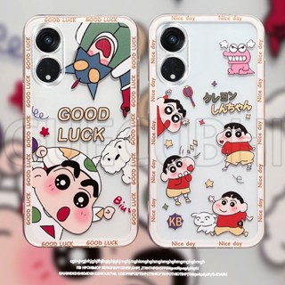 OPPO Reno8 T 5G Reno8T 4G 2023 保護殼 動漫奧特曼蠟筆小新圖案軟矽膠透明手機殼 限時下殺