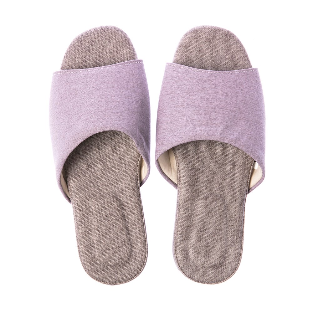 【HOLA】舒活緩壓乳膠拖鞋-藕紫XL
