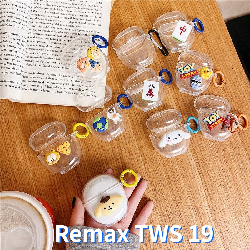 Remax TWS 19 軟耳機套透明立體宇航員