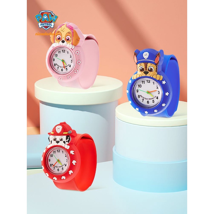 【開學禮物】汪汪隊拍拍錶卡通兒童手錶男孩玩具防潑水可愛圈圈錶