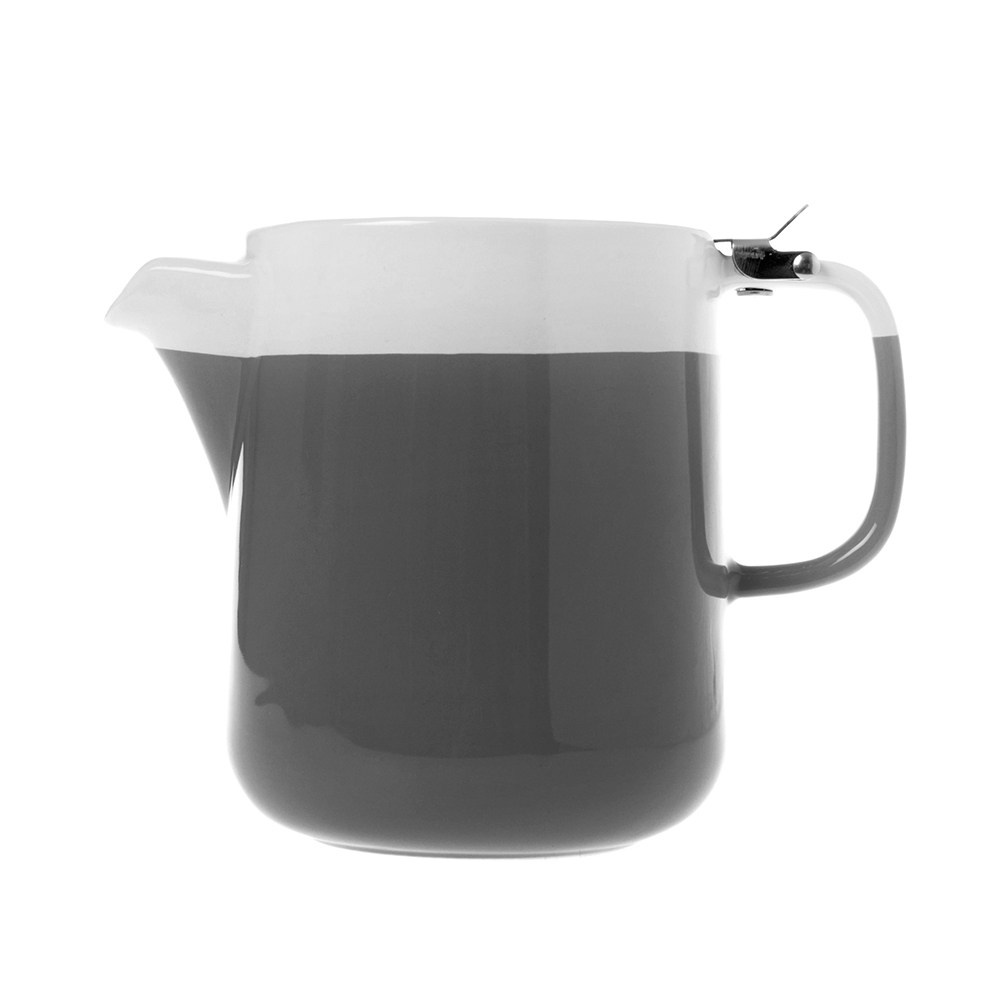 【HOLA】La Cafetiere 風格掀蓋壺 1200ml 灰色