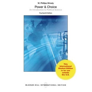 <姆斯>Power and Choice: An Introduction to Political Science 14/e Shively 9781259071256 <華通書坊/姆斯>