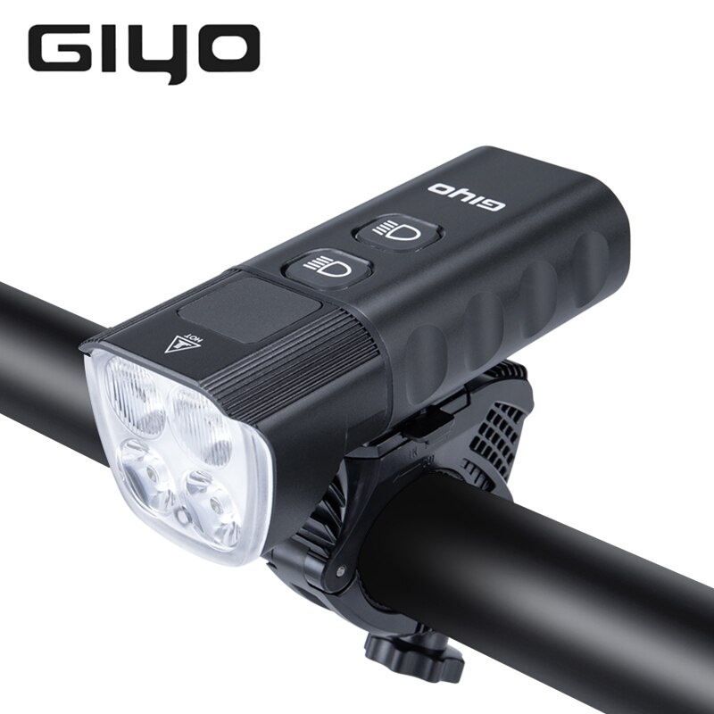 Giyo 自行車燈頭燈自行車 USB 可充電公路山地自行車自行車頭燈自行車燈手電筒安全 1600LM 6400mAh