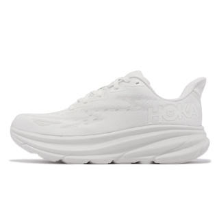 Hoka Clifton 9 慢跑鞋 路跑 回彈緩震 厚底 反光 透氣 輕量 白 女鞋 【ACS】 1127896WWH