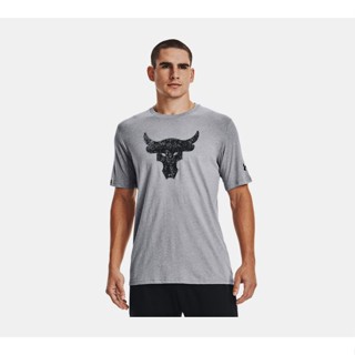 ➕鞋家➕ 男裝 UNDER ARMOUR UA PROJECT ROCK 短袖 運動 上衣 灰色 1371214-035