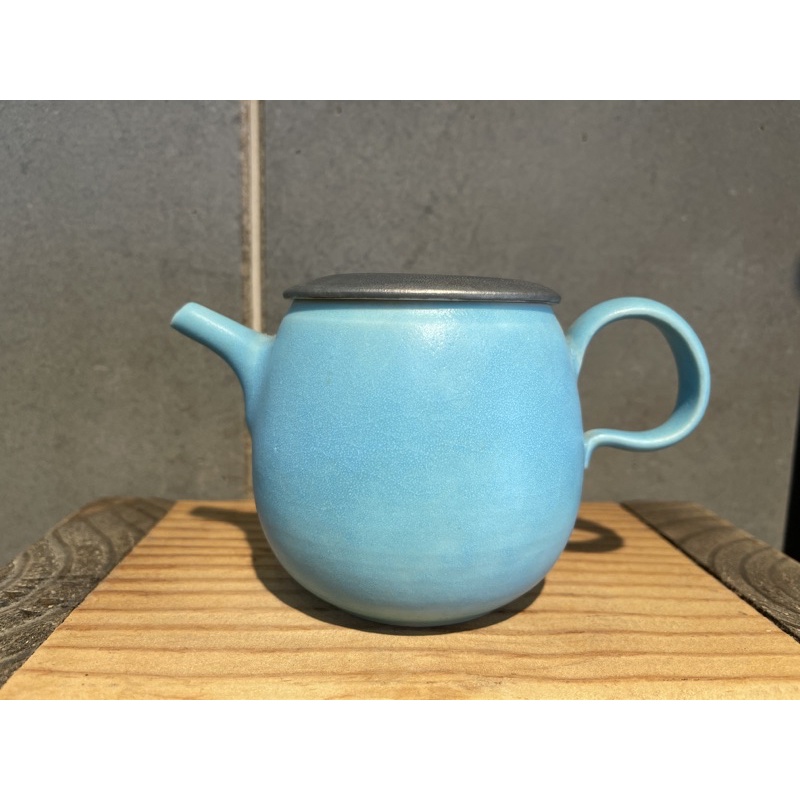 陶藝名家陳兆博老師-土耳其藍手工茶壺、茶海