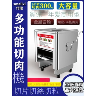 【工廠客製】臺灣110V商用家用切肉機全自動多功能切片切絲切菜機不鏽鋼電動絞丁家用