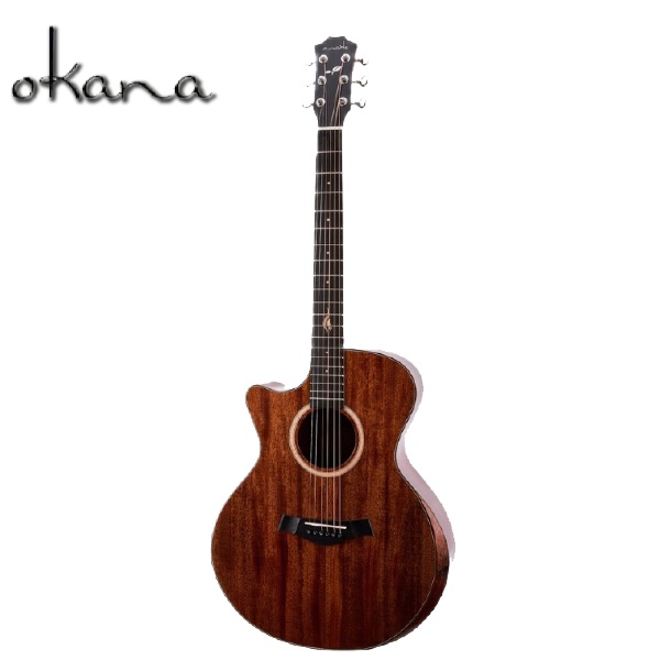 【Okana】OT-516S 41吋民謠吉他 桃花心木單板面板 玫瑰木指板 原聲吉他/木吉他 內含高級袋