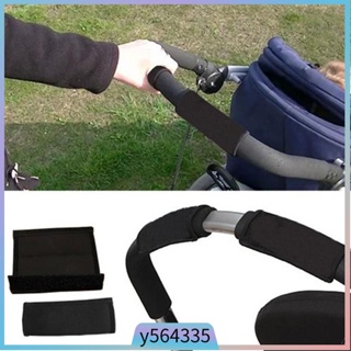 Baby Stroller Front Handle Pram Magic Tape Bumper Cover Open