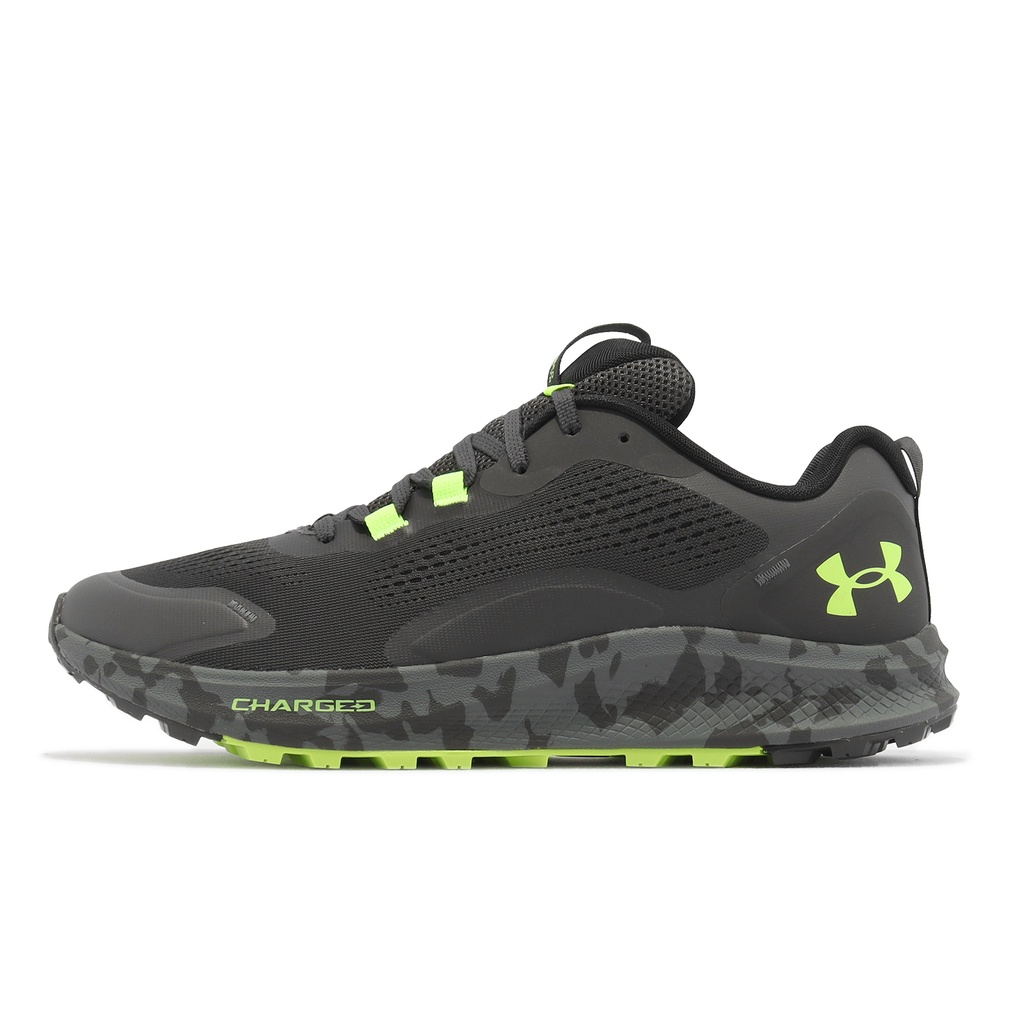 Under Armour UA Charged Bandit TR 2 黑綠 迷彩 越野跑鞋 男鞋 3024186102