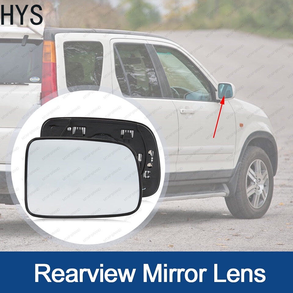 Hys 後視鏡鏡片後視鏡玻璃鏡片適用於本田 CRV S9A RD5 RD7 2002 2003 2004 2005 20