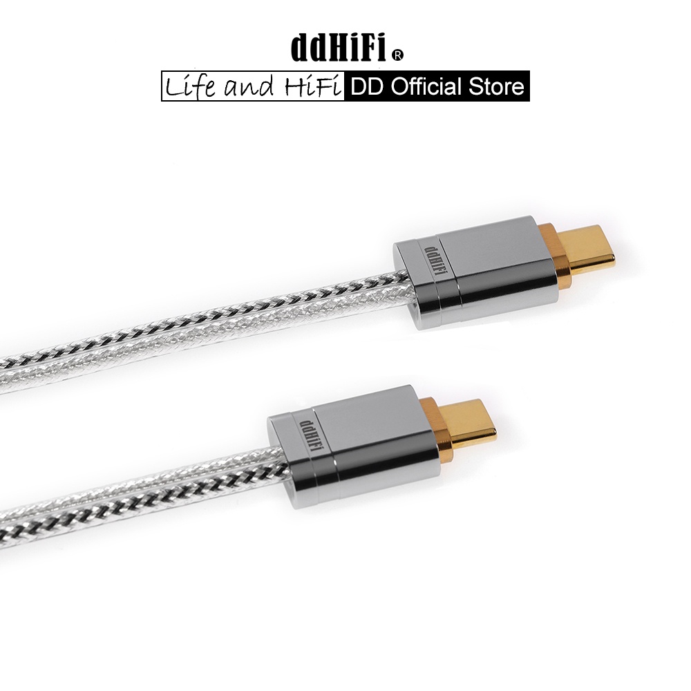 DD ddHiFi全新TC09S TypeC轉TypeC OTG數據線雙屏蔽結構通知音質改善