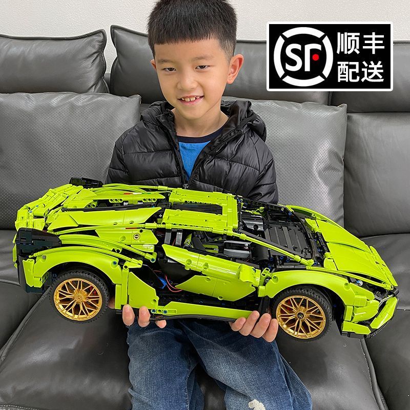 汽車積木 兼容樂高保時捷911男孩子積木汽車高難度機械組模型跑車拼裝玩具