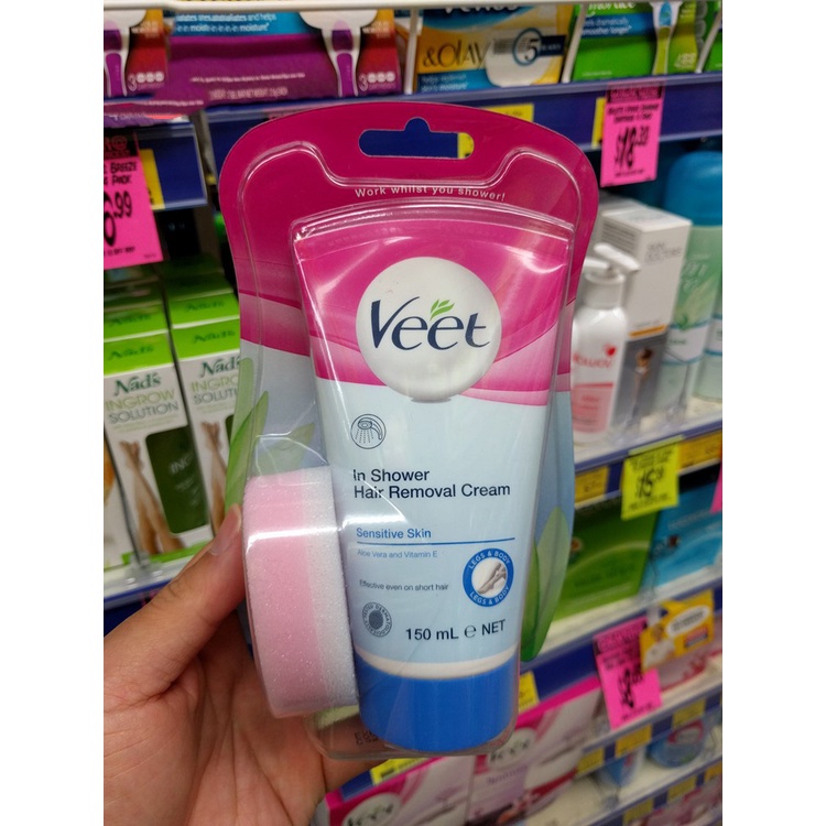 Veet 薇婷 敏感肌 150g 沐浴款 刮刀款 無痛除毛膏 杏仁油 葡萄籽 限定天然保濕 100ml 溫和除毛