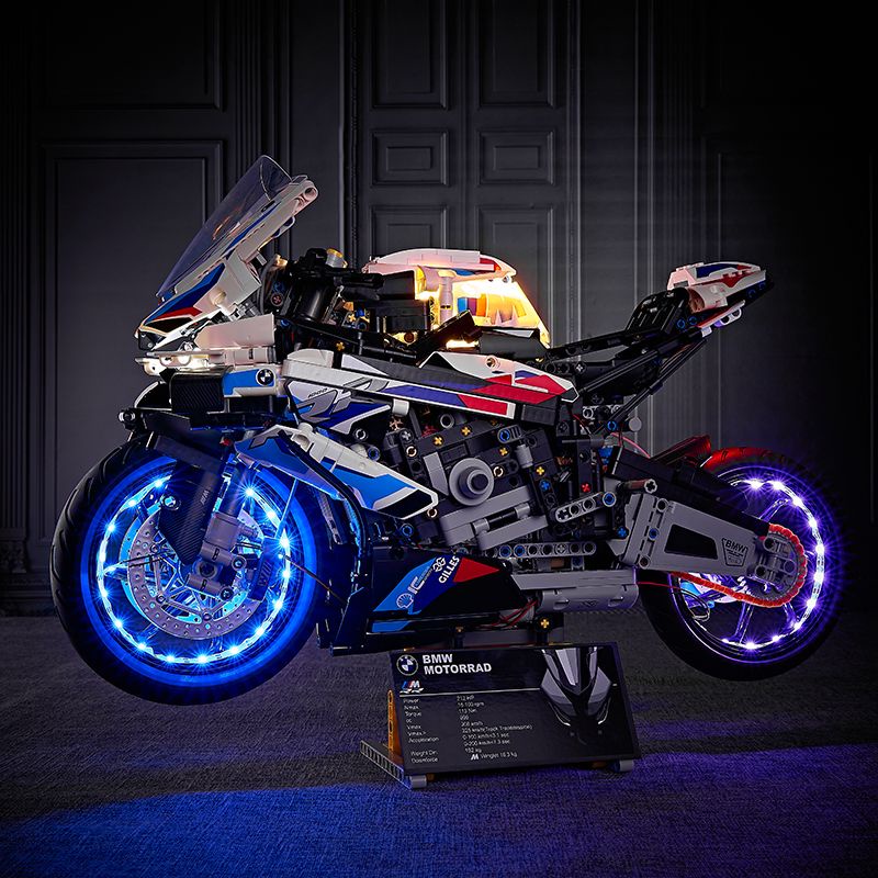 摩托車積木 兼容樂高積木寶馬M1000RR摩托車成人大型模型益智拼裝玩具車男孩
