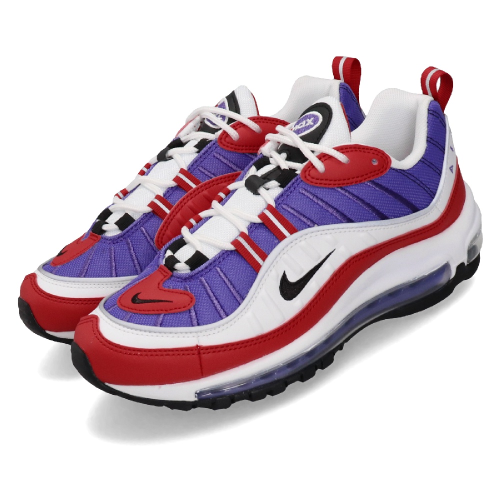 =CodE= NIKE W AIR MAX 98 3M反光氣墊慢跑鞋(紫白紅黑) AH6799-501 復古 鋼彈 女