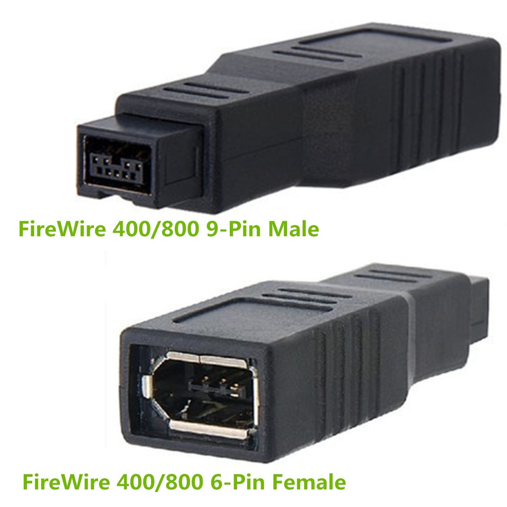 頻道 轉換器 FireWire 400/800 1394 B轉接頭 9針轉6針 火線9p公轉6p母接口 音訊 轉接頭