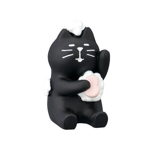 日本 DECOLE Concombre 公共澡堂公仔/ 洗澡黑貓 eslite誠品