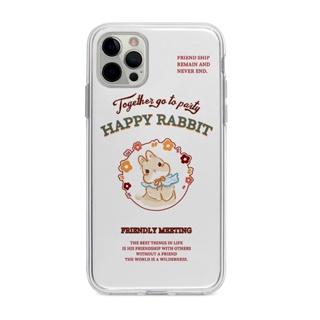 美式復古兔子適用iphone15promax手機殼蘋果14/12mini小米9華為vivoS15/7plus/8p透明x