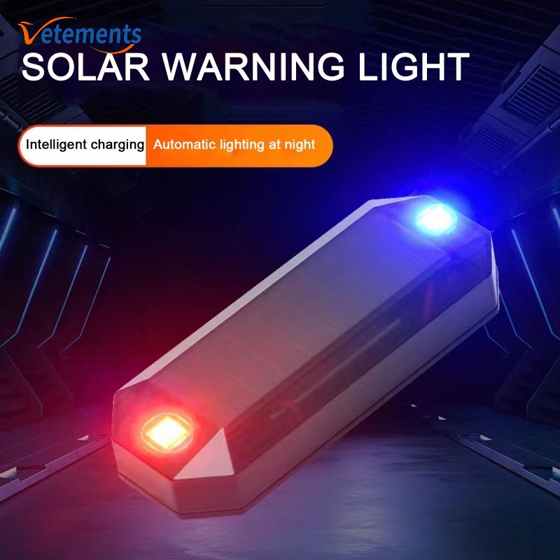 Led 迷你太陽能摩托車警示燈/通用自行車閃光安全尾燈/摩托車自粘 LED 裝飾燈