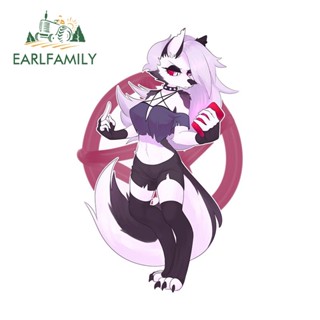 EARLFAMILY 13cm x 8.2cm 毛茸茸動漫汽車貼紙筆記本電腦摩托車擋風玻璃貼花乙烯基塗鴉防水汽車配件