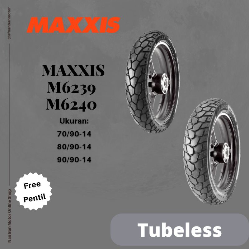 Maxxis M6239/6240 摩托車輪胎尺寸 70/90-14 80/90-14 90/90-14 兩用輪胎