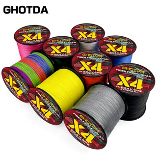 Ghotda 編織線 X4 Super PE Line 多色高強度海洋釣魚線 100M 釣魚工具 10-80LBS