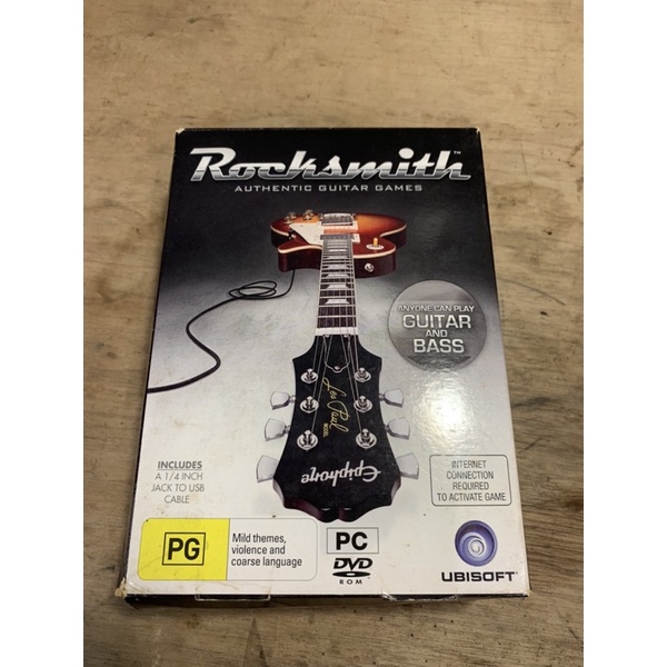 沒有音源線 二手 搖滾史密斯 rocksmith pc中古遊戲片