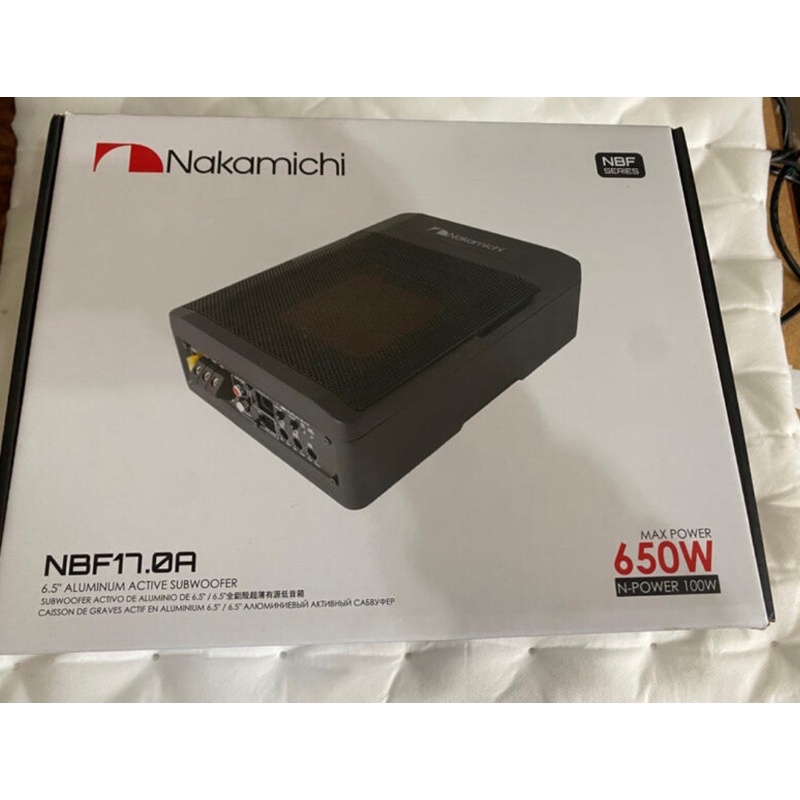 最新款【Nakamichi】NBF17.0A日本中道 超薄型6.5吋主動式重低音喇叭