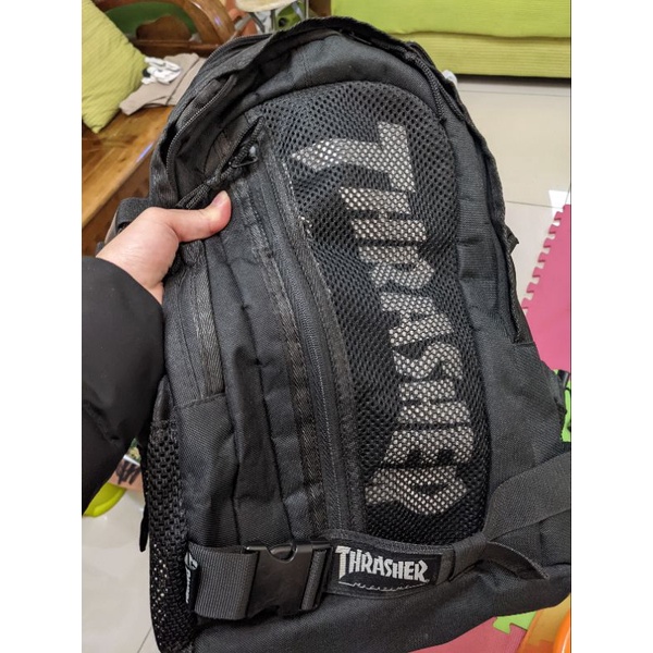 日本Thrasher 火焰背包 後背包 工裝 滑板包 雙肩包 戶外後背包 二手包 買到賺到只有一個