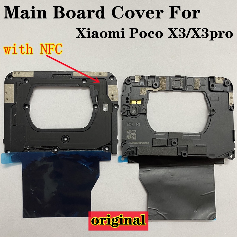 XIAOMI 原裝適用於小米 POCO x3 pro 天線罩主板罩備件維修零件 x3 nfc 後置攝像頭鏡框中殼罩框