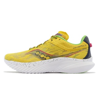 saucony 競速跑鞋 kinvara 14 黃 木星 男鞋 厚底 輕量 回彈 緩震 【acs】 s2082335