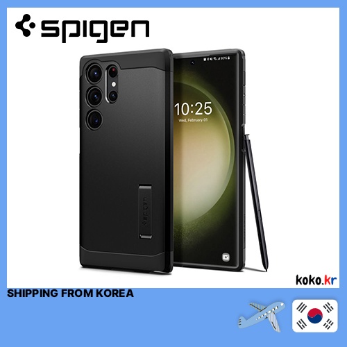 SAMSUNG Spigen 三星 Galaxy S23 Ultra 保護殼 Tough Armor 黑色帶贈品