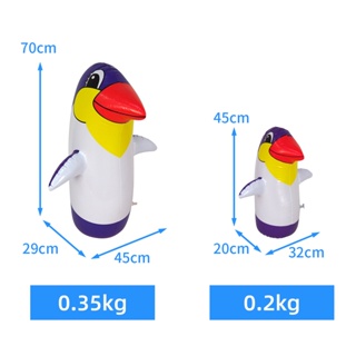 新款大號企鵝不倒翁 充氣玩具 批發充氣企鵝不倒翁 兒童充氣禮物玩具
