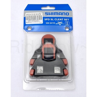 全新 Shimano SPD SL SM-SH10 自行車踏板扣片 紅色 一對入